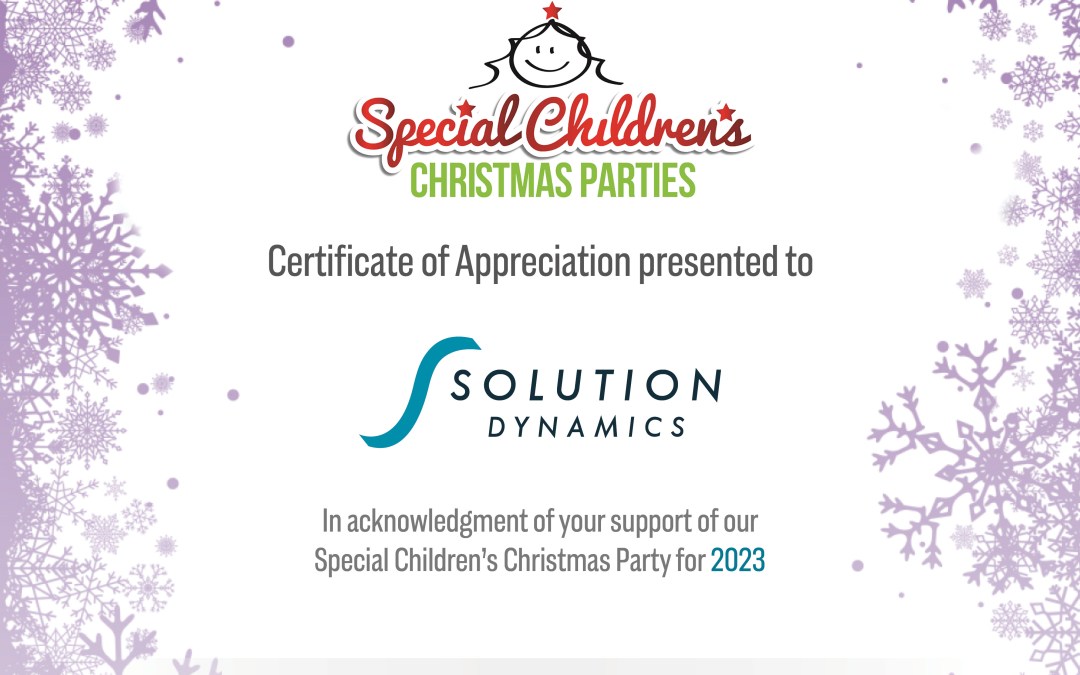 Making a Difference – Donating to Special Children’s Christmas Party 2023