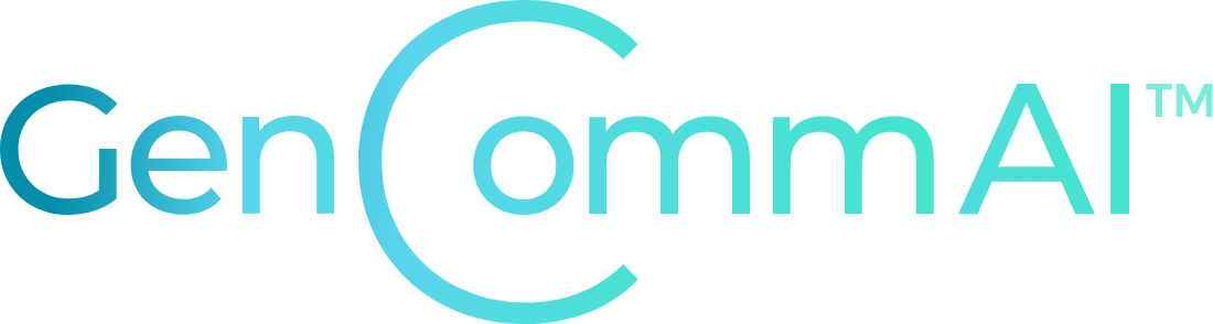 GenComm AI logo with trademark
